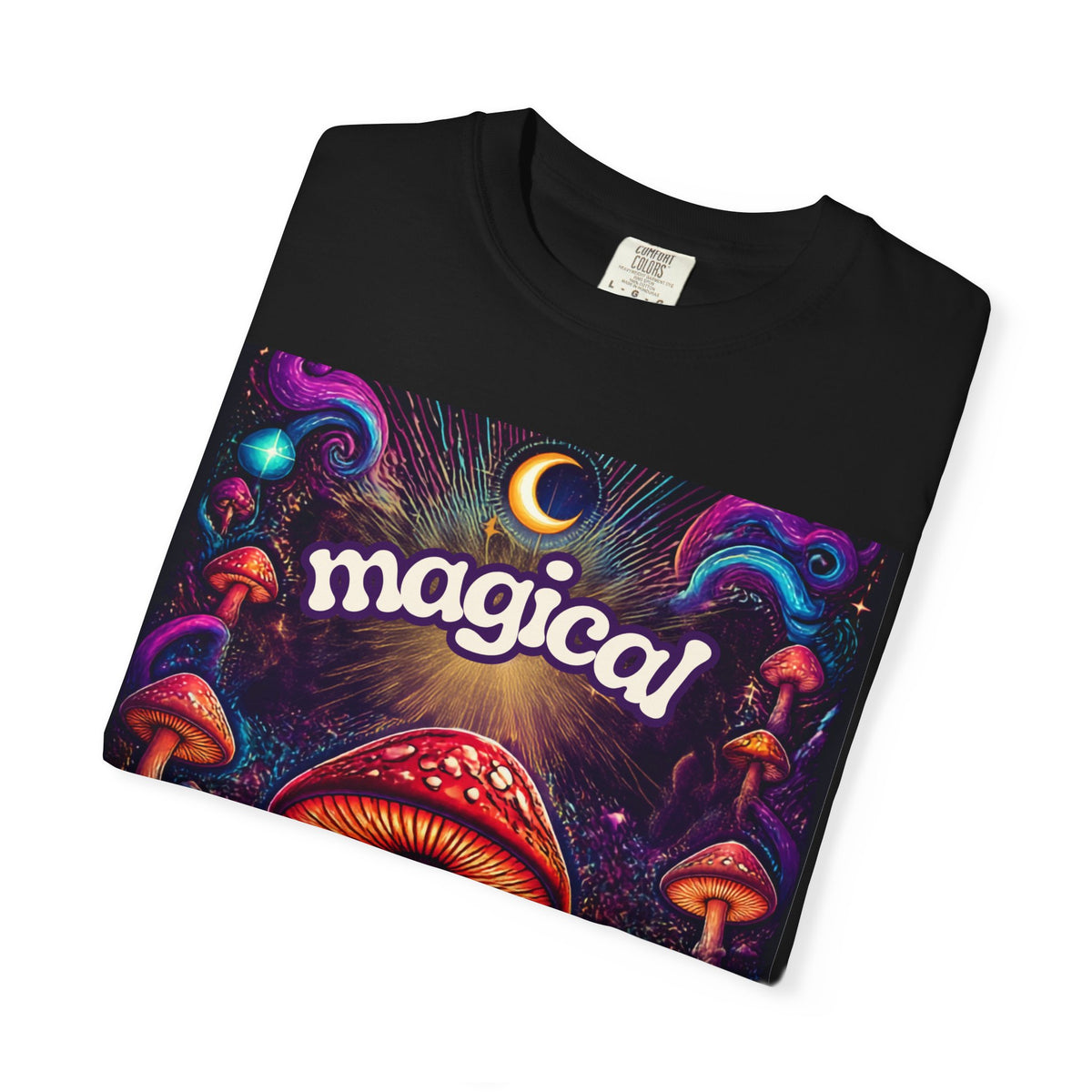 Magical Mushroom T-Shirt — Psychedelic Forest Graphic Tee