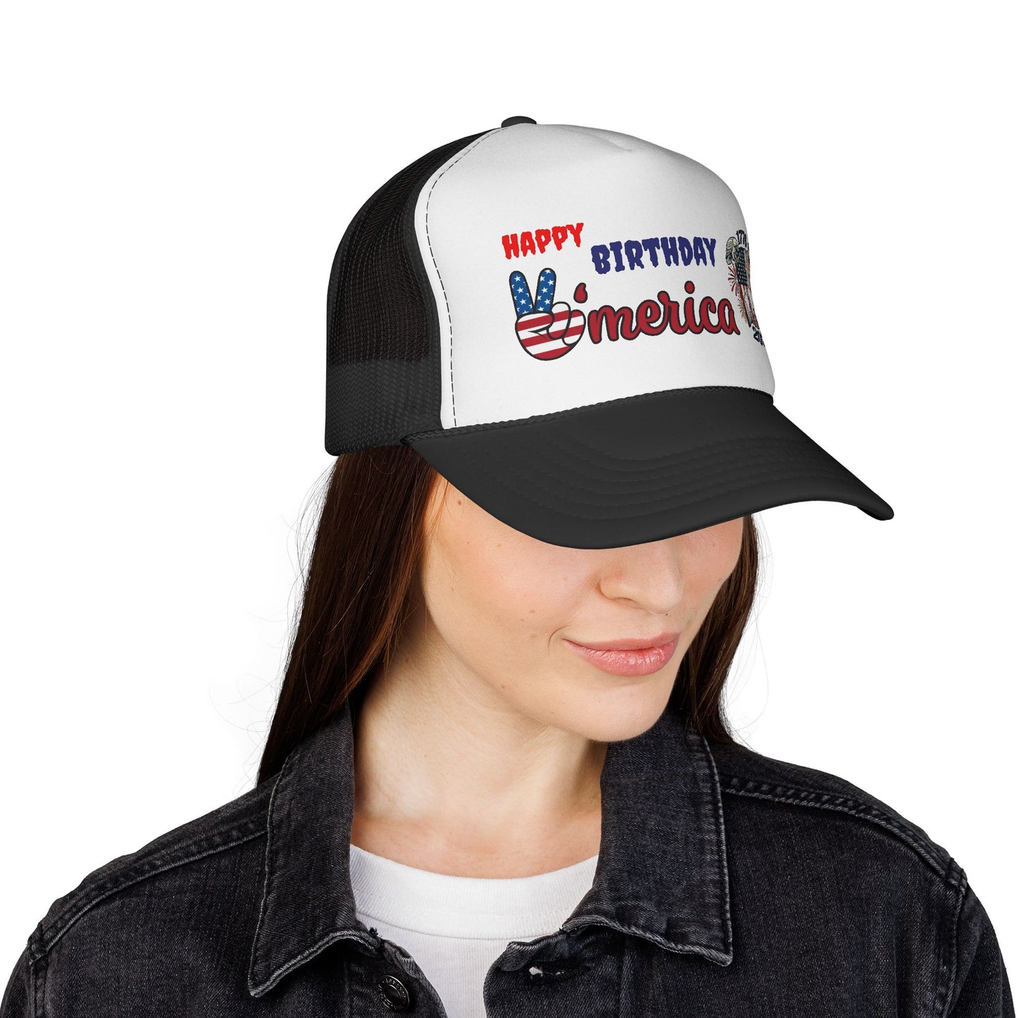 Happy Birthday 'Merica Trucker Hat — Patriotic 4th of July Cap (1776-2026)