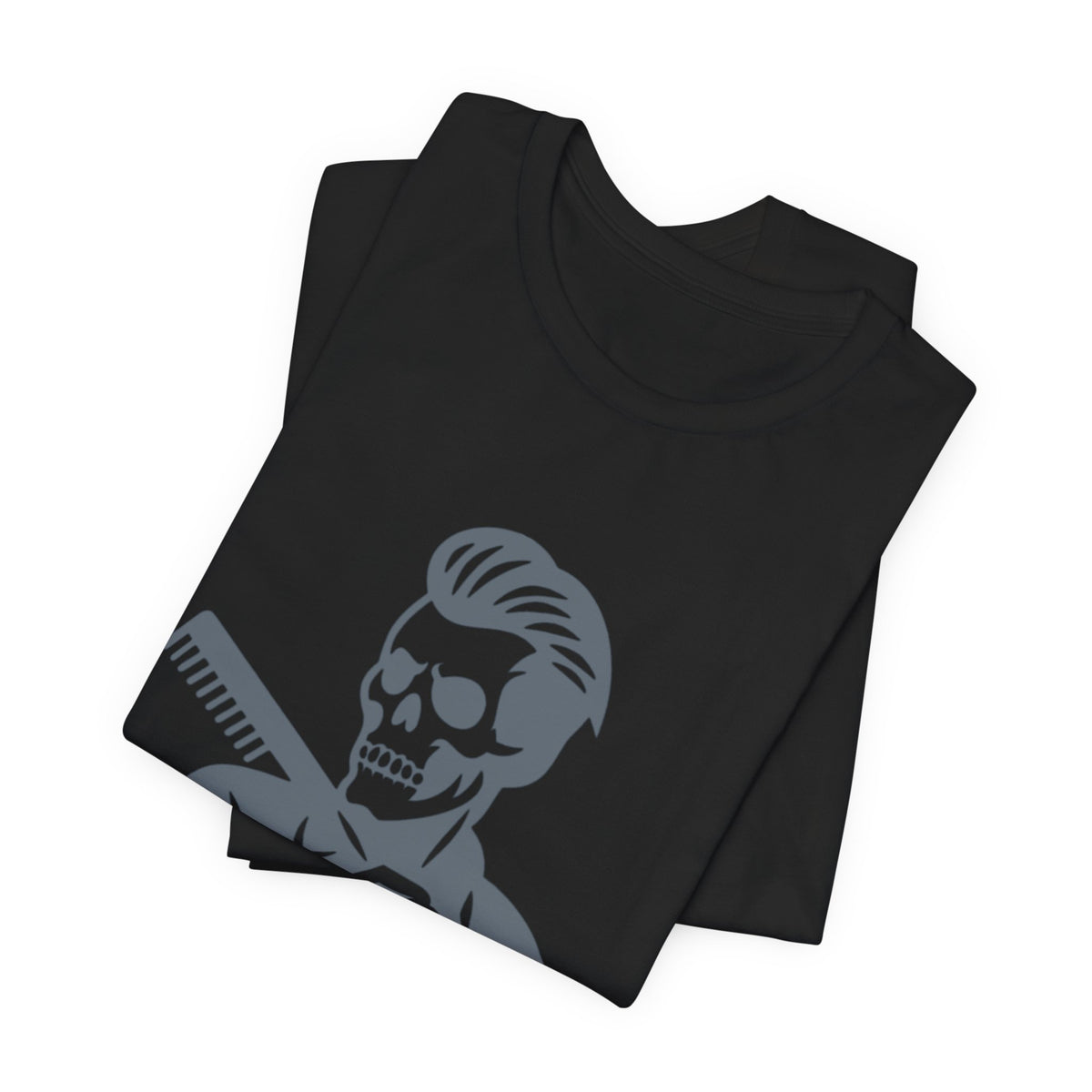 Fresh to Death Barber Skull T-Shirt