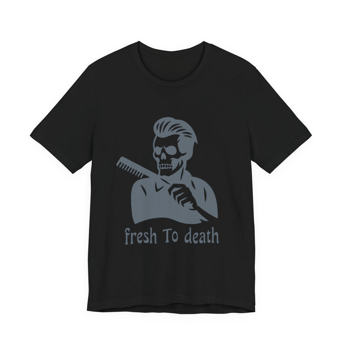 Fresh to Death Barber Skull T-Shirt