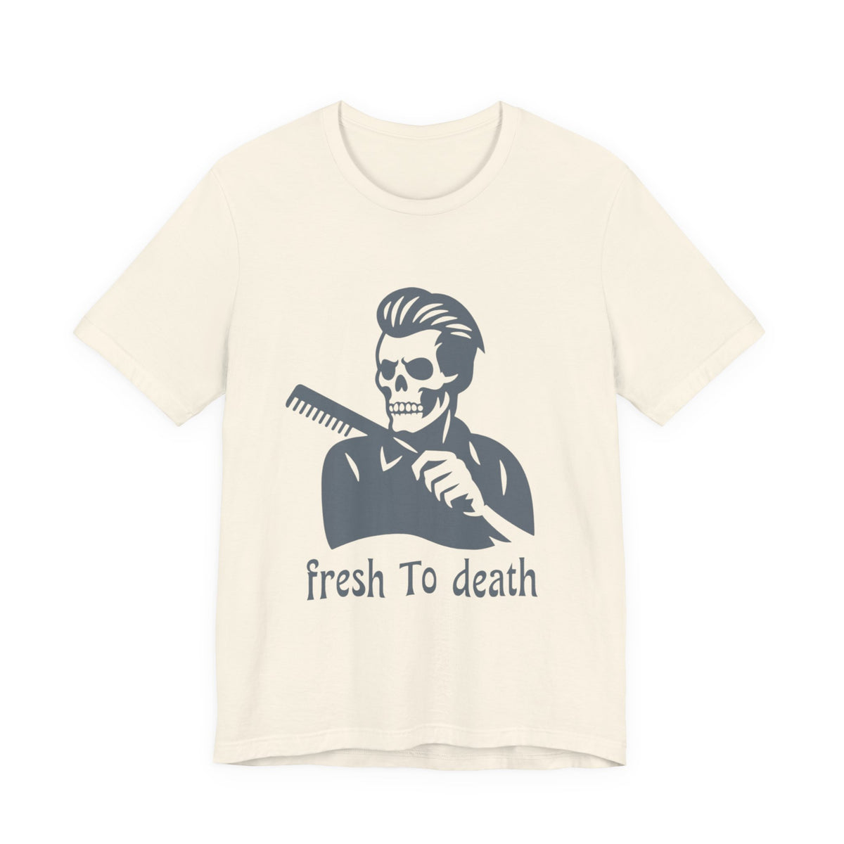 Fresh to Death Barber Skull T-Shirt