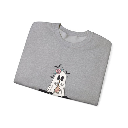Halloween Ghost Crewneck Sweatshirt — 'Fabulous' Cute Ghost Graphic