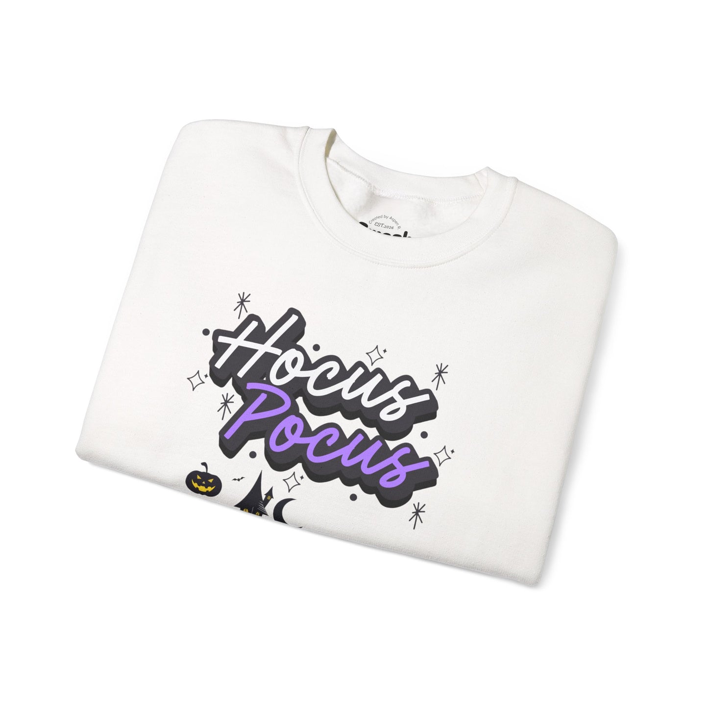 Hocus Pocus Crewneck Sweatshirt — Halloween Haunted House Graphic