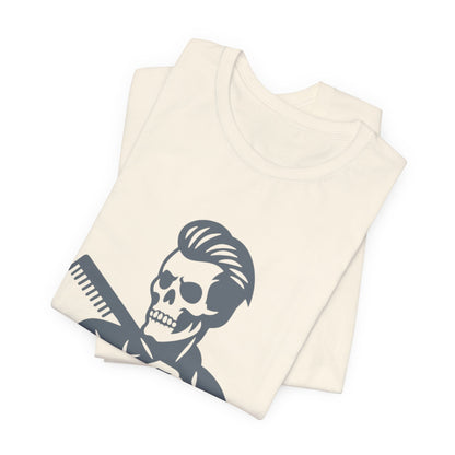 Fresh to Death Barber Skull T-Shirt