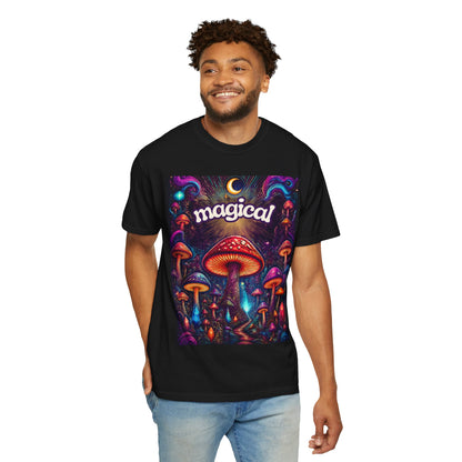 Magical Mushroom T-Shirt — Psychedelic Forest Graphic Tee