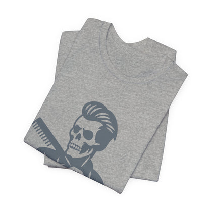 Fresh to Death Barber Skull T-Shirt
