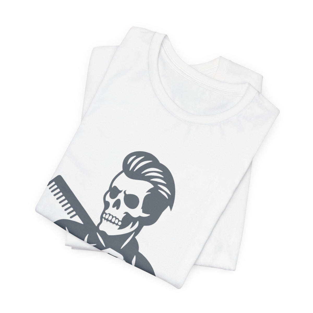Fresh to Death Barber Skull T-Shirt