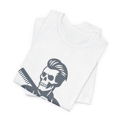 Fresh to Death Barber Skull T-Shirt