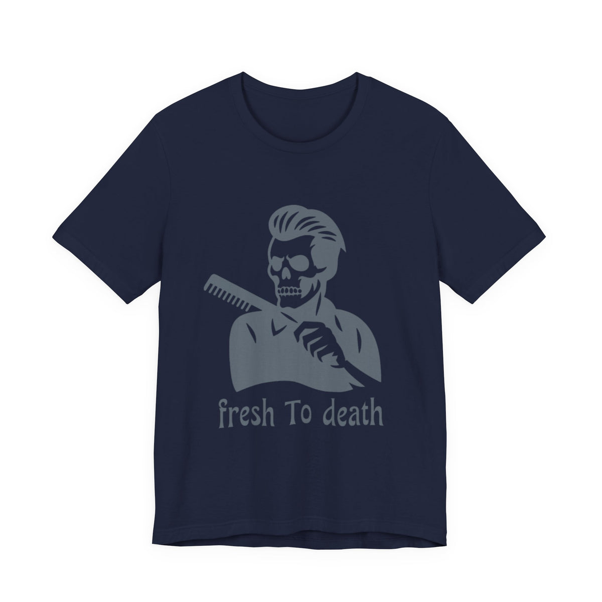 Fresh to Death Barber Skull T-Shirt