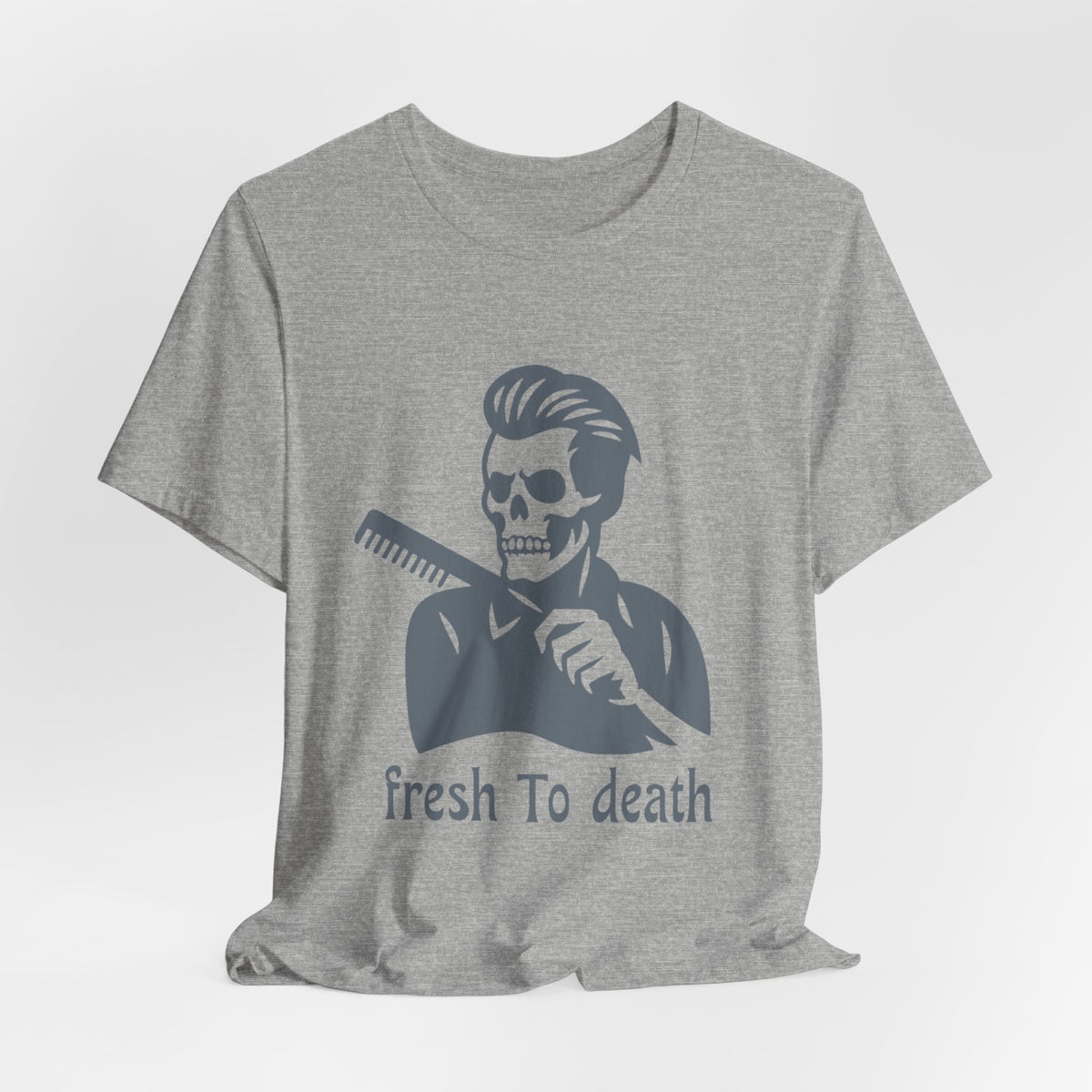 Fresh to Death Barber Skull T-Shirt