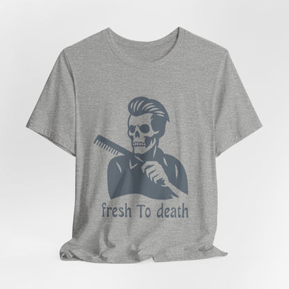 Fresh to Death Barber Skull T-Shirt