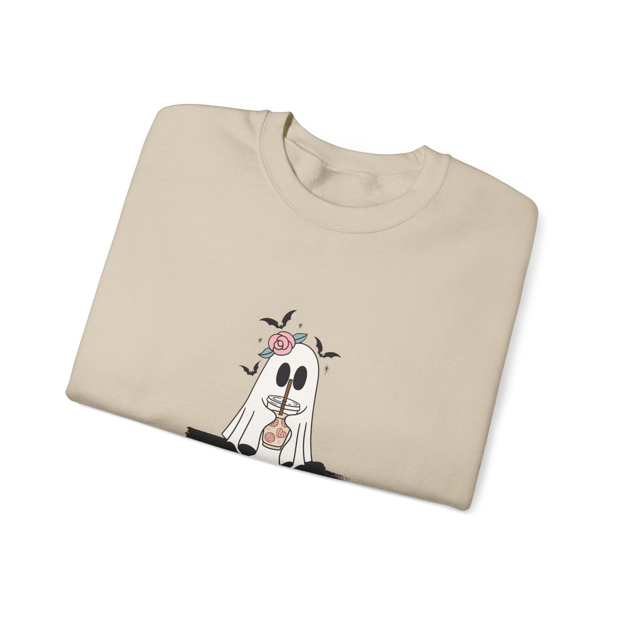 Halloween Ghost Crewneck Sweatshirt — 'Fabulous' Cute Ghost Graphic