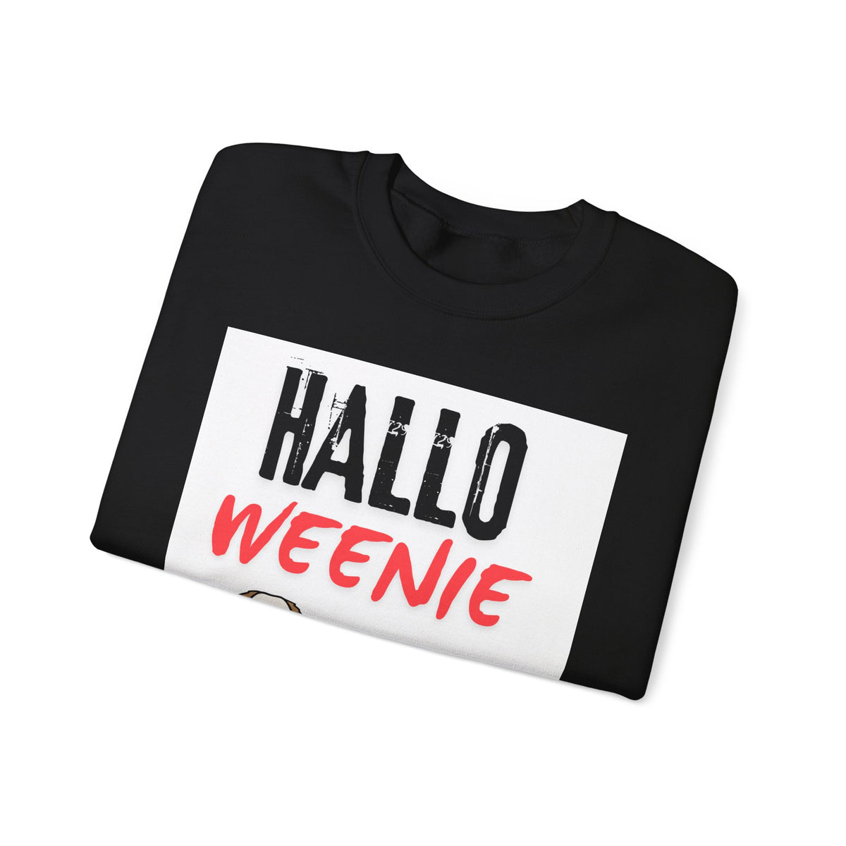 Hallo Weenie Dachshund Sweatshirt — Cute Halloween Sausage Dog Crewneck
