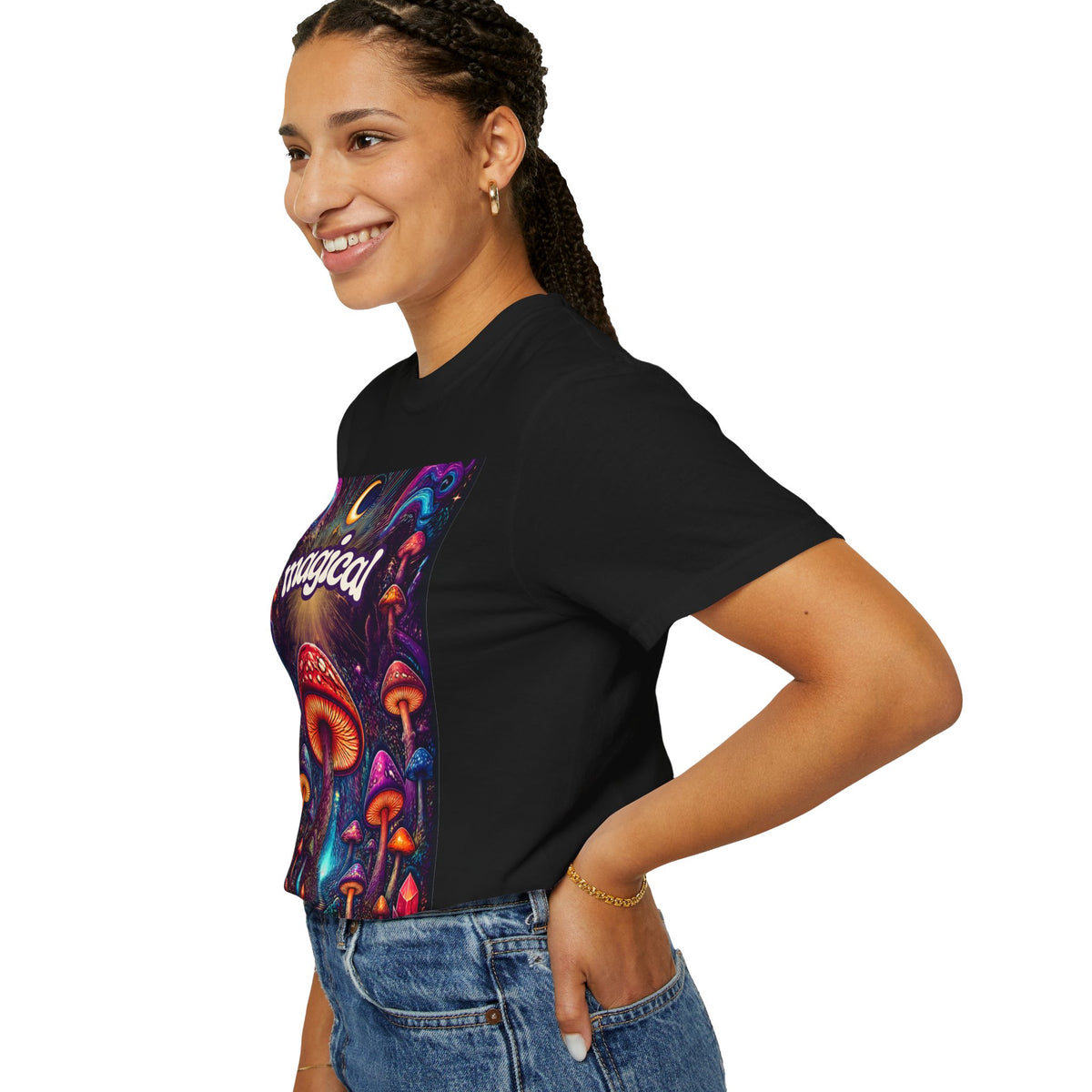 Magical Mushroom T-Shirt — Psychedelic Forest Graphic Tee