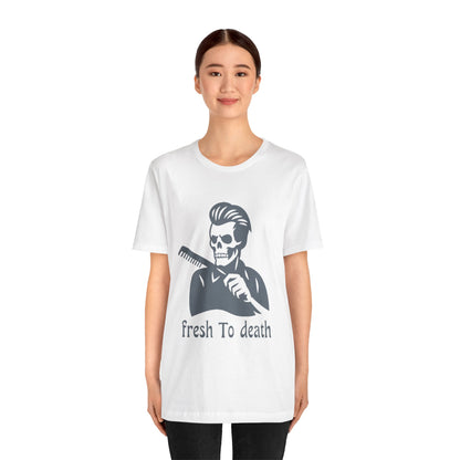 Fresh to Death Barber Skull T-Shirt