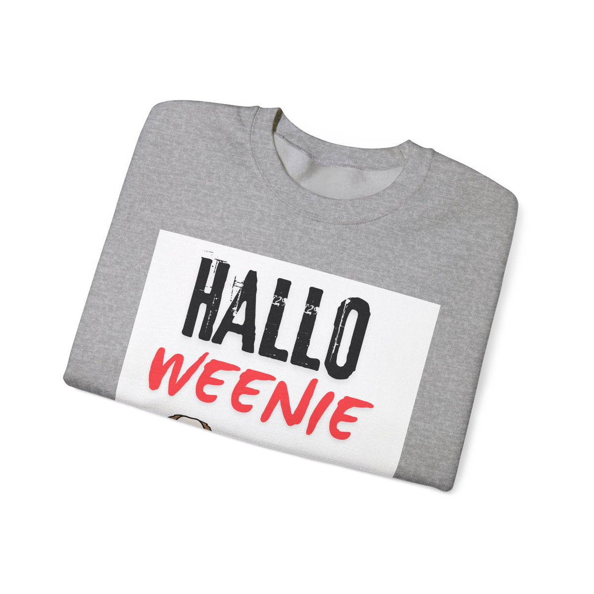 Hallo Weenie Dachshund Sweatshirt — Cute Halloween Sausage Dog Crewneck