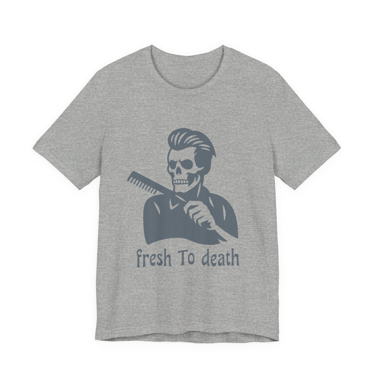 Fresh to Death Barber Skull T-Shirt