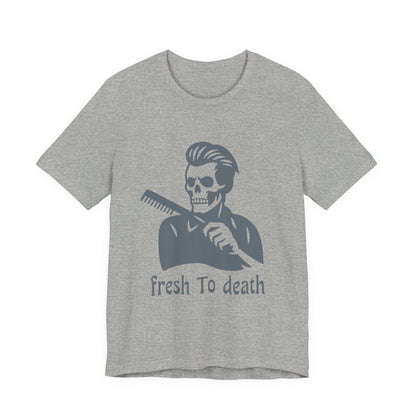 Fresh to Death Barber Skull T-Shirt