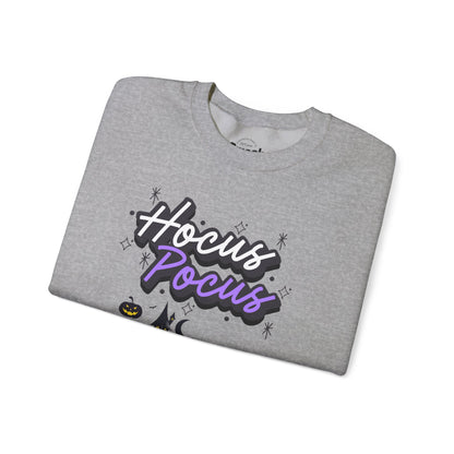 Hocus Pocus Crewneck Sweatshirt — Halloween Haunted House Graphic