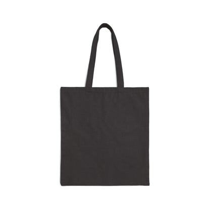 Tote Bag — 'Fabulous' Floral Ghost Canvas Tote, Cute Halloween Reusable Shopper