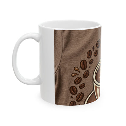 Coffee Art Ceramic Mug – Latte Heart Design (11oz & 15oz)