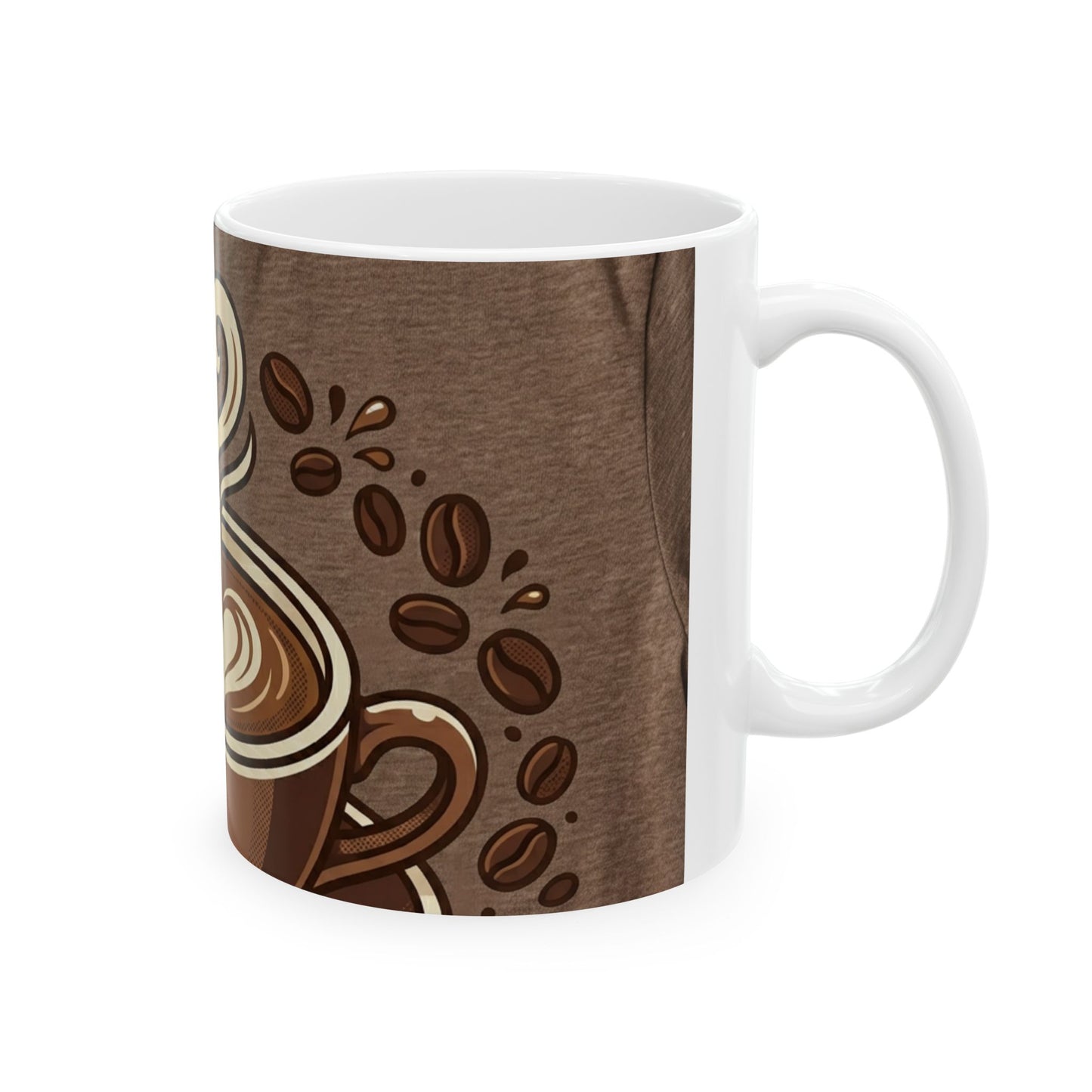 Coffee Art Ceramic Mug – Latte Heart Design (11oz & 15oz)