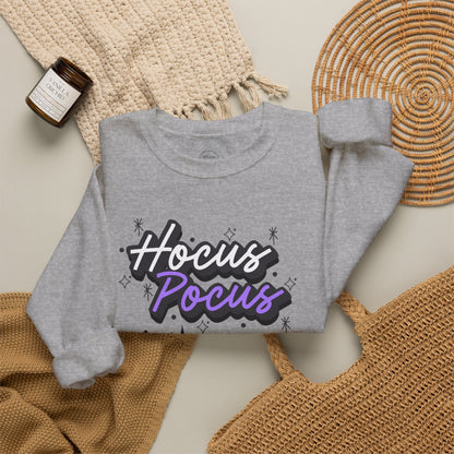 Hocus Pocus Crewneck Sweatshirt — Halloween Haunted House Graphic