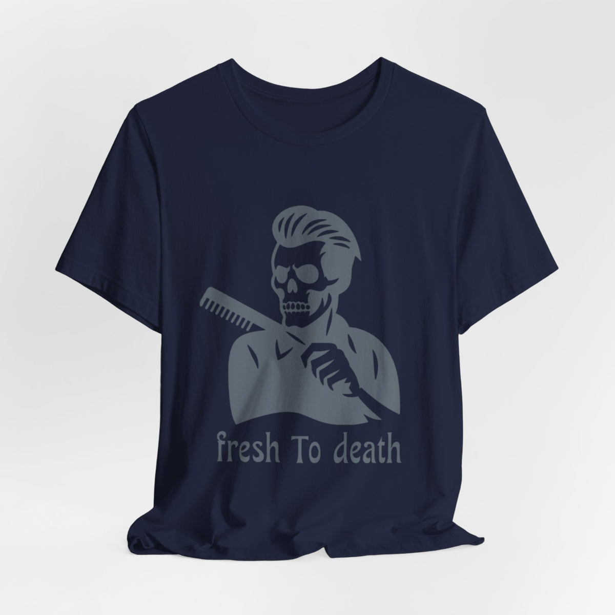 Fresh to Death Barber Skull T-Shirt