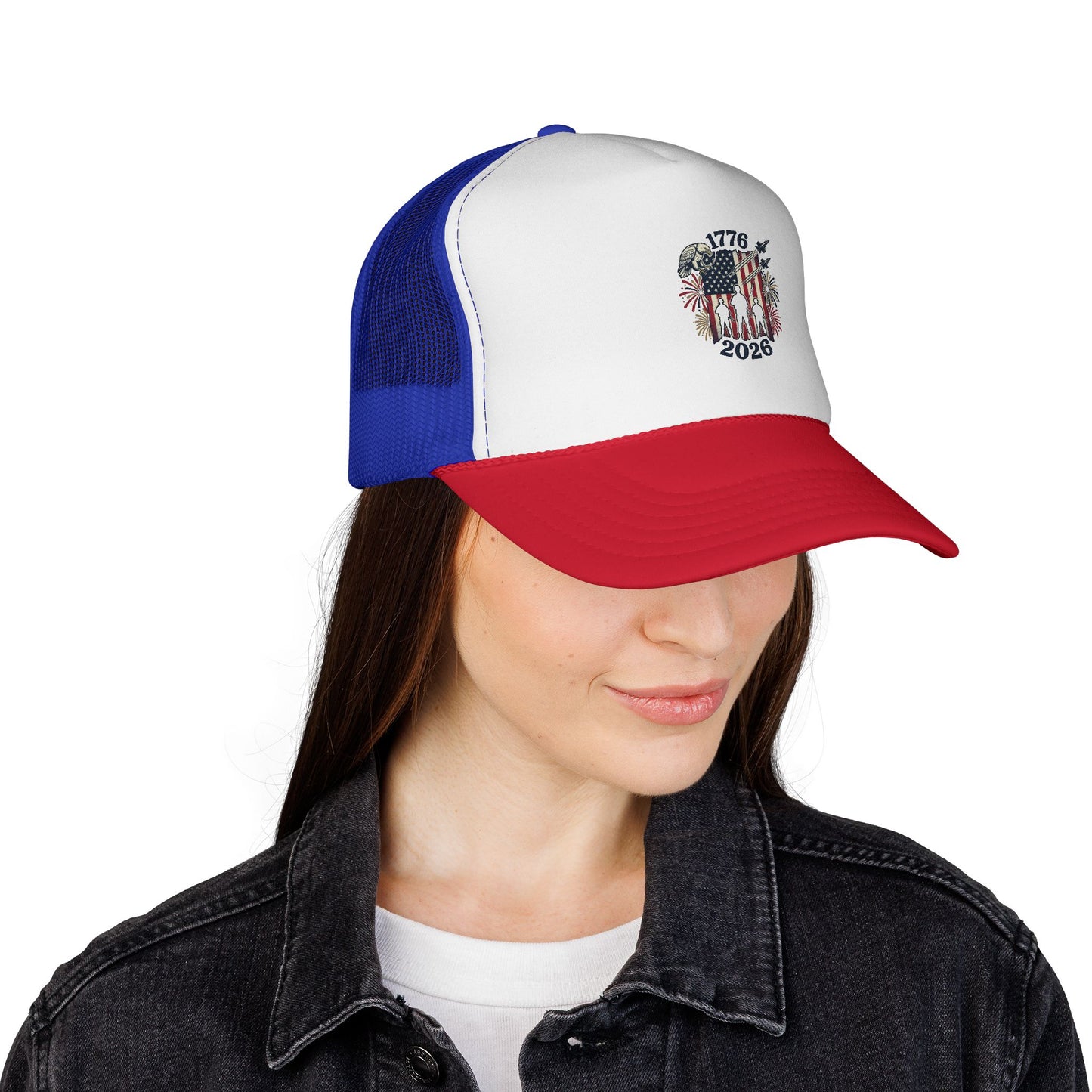 Happy Birthday 'Merica Trucker Hat — Patriotic 4th of July Cap (1776-2026)