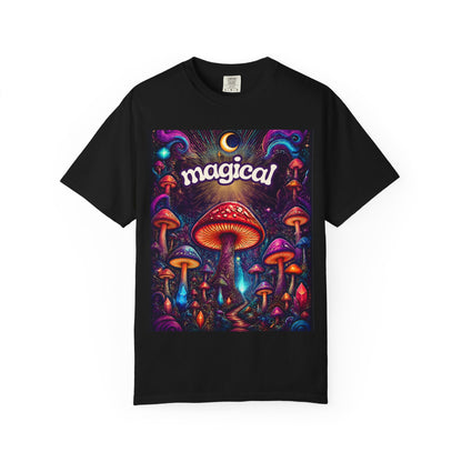 Magical Mushroom T-Shirt — Psychedelic Forest Graphic Tee