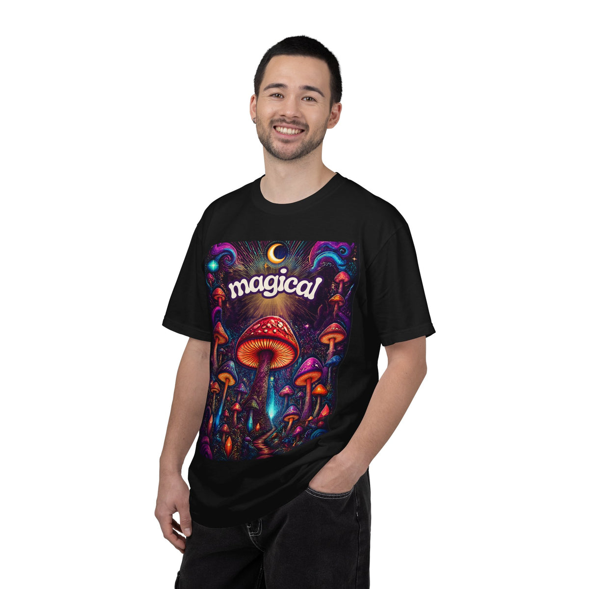 Magical Mushroom T-Shirt — Psychedelic Forest Graphic Tee