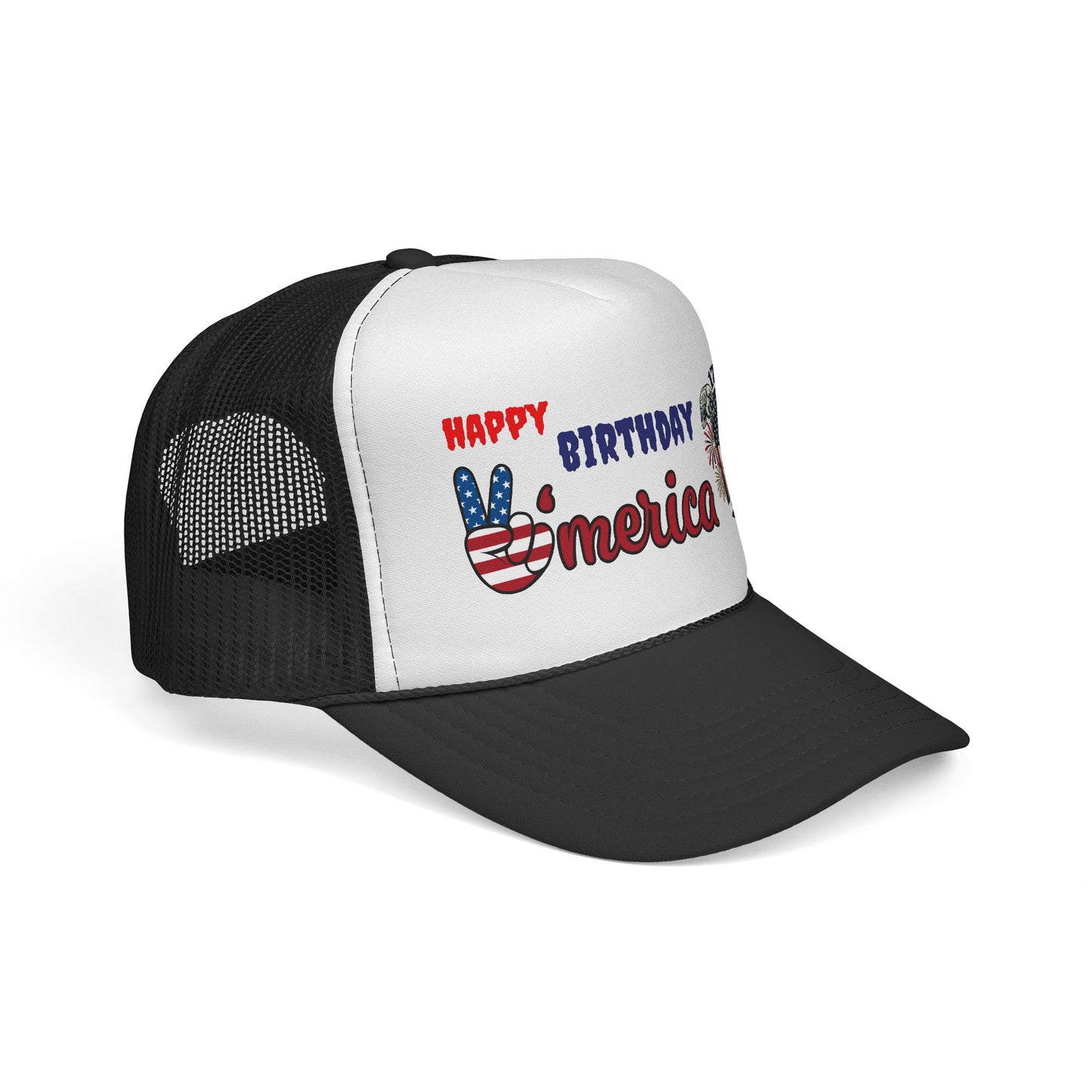 Happy Birthday 'Merica Trucker Hat — Patriotic 4th of July Cap (1776-2026)