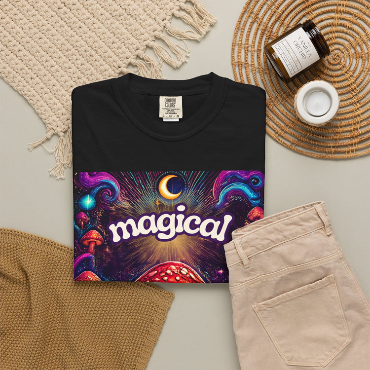 Magical Mushroom T-Shirt — Psychedelic Forest Graphic Tee