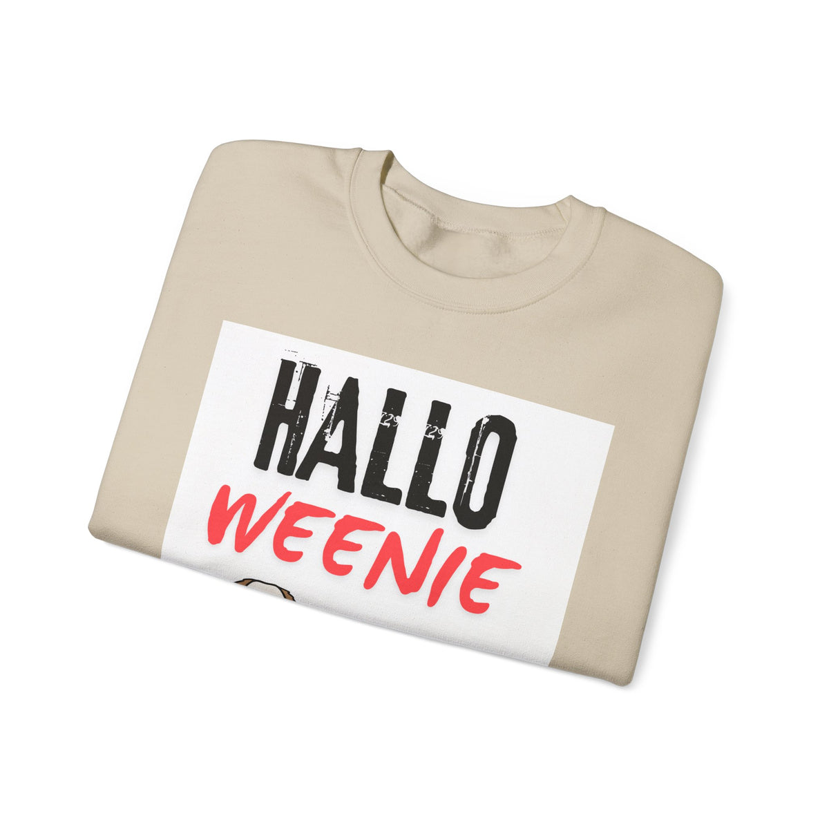 Hallo Weenie Dachshund Sweatshirt — Cute Halloween Sausage Dog Crewneck