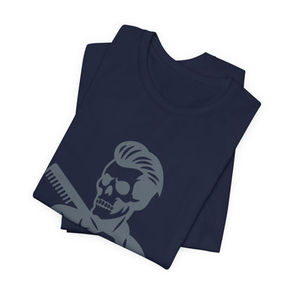 Fresh to Death Barber Skull T-Shirt