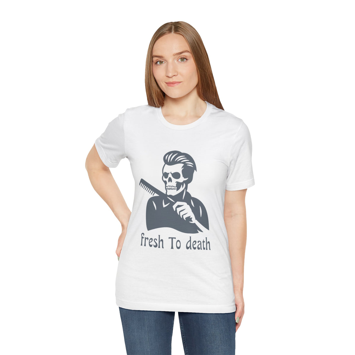 Fresh to Death Barber Skull T-Shirt