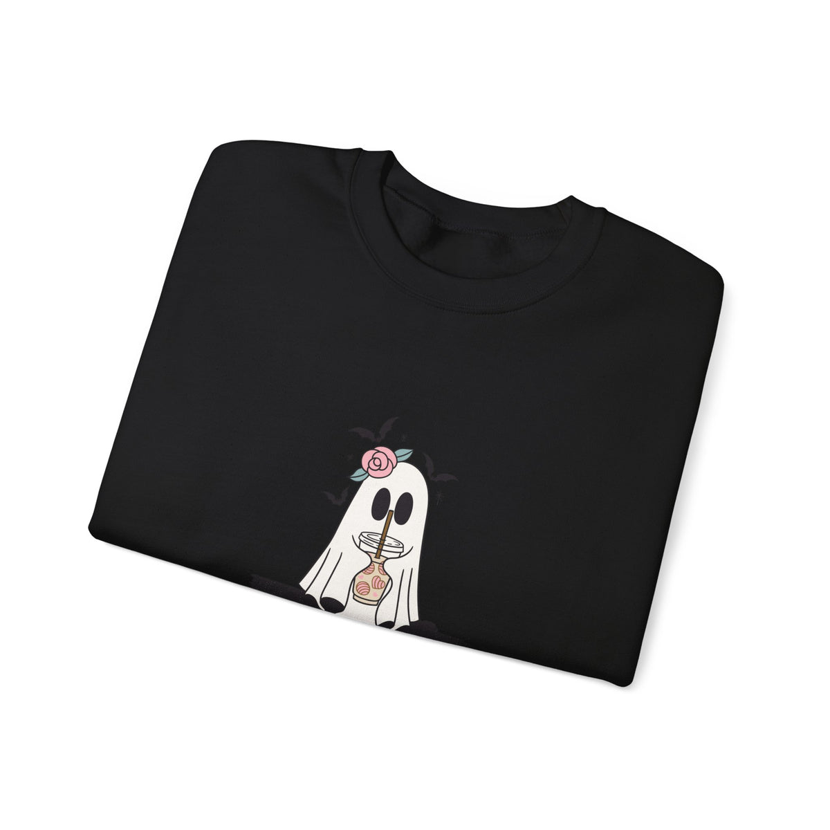 Halloween Ghost Crewneck Sweatshirt — 'Fabulous' Cute Ghost Graphic