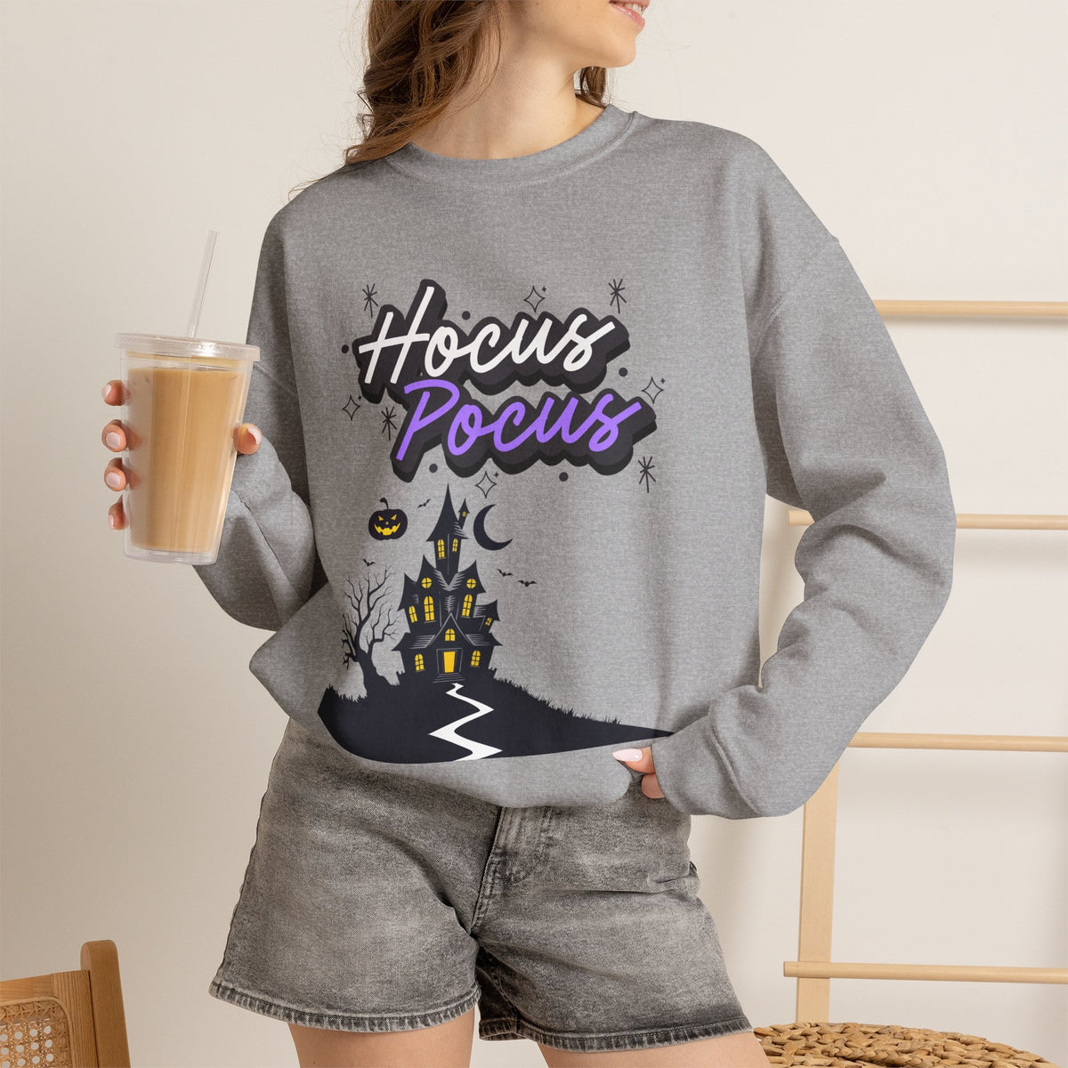 Hocus Pocus Long-Sleeve Crewneck Sweater