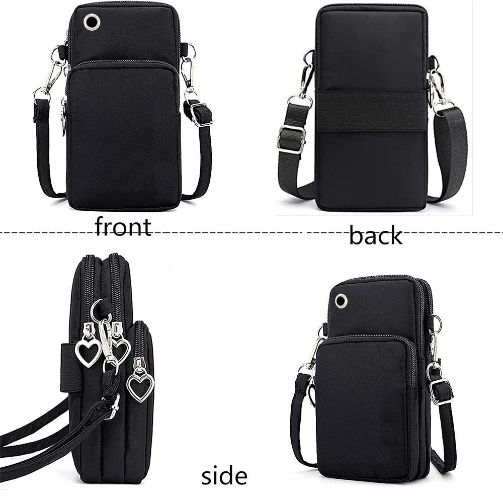 Women's Handbags Black Explosive Coffee Cat Messenger Bags | Female Cartoon Shoulder Bag Purse (Fashion Mobile Phone Crossbody Bags)