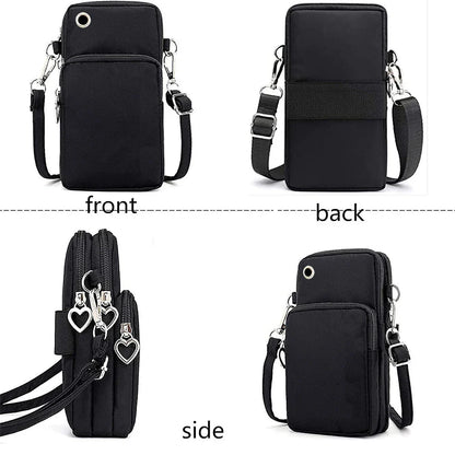 Women's Handbags Black Explosive Coffee Cat Messenger Bags | Female Cartoon Shoulder Bag Purse (Fashion Mobile Phone Crossbody Bags)