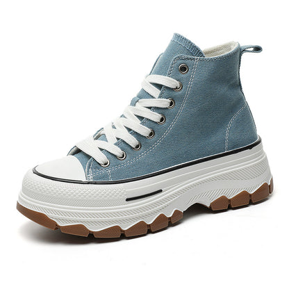 Women's Breathable High-Top Canvas Shoes for Summer