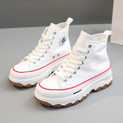 Women's Breathable High-Top Canvas Shoes for Summer